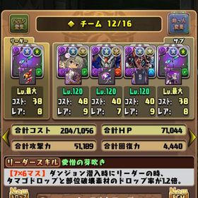 パズドラ キャラ多数