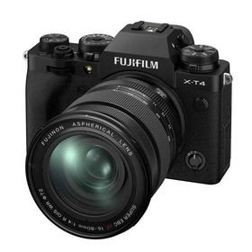 【中古】富士フイルム(FUJIFILM) ミラーレス一眼カメラ X-T4レンズキット ブラック X-T4LK-1680-B
