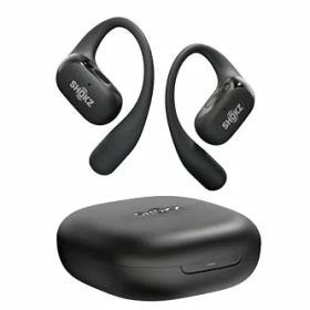Shokz オープンイヤー イヤホン ワイヤレスイヤホン OpenFit 2+ Dolby Audio対応 / 17.3mm 大型ドライバー / 合計48時間再生 / 音漏れ抑制技術 / IP55防水 Bluetooth 5.4 物理ボタン ワイヤレス充電 急速充電 マイク付き AIノイキャン通話 9.4g超軽量 耳を塞がない ブラック