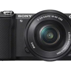 【中古】SONY ミラーレス一眼 α5000 パワーズームレンズキット ブラック ILCE-5000L-B
