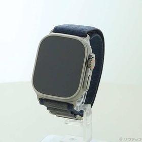 〔中古〕Apple(アップル) Apple Watch Ultra 2 GPS + Cellular 49mm チタニウムケース ブルーアルパインループ〔349-ud〕
