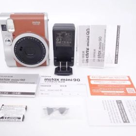 【極上品】富士フイルム FUJIFILM インスタントカメラ チェキ instax mini 90 ネオクラシック ブラウン [W2601020A]