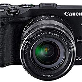 【中古】Canon ミラーレス一眼カメラ EOS M3 レンズキット(ブラック) EF-M18-55mm F3.5-5.6 IS STM 付属 EOSM3BK-1855ISSTMLK qqffhab