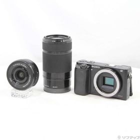 〔中古〕SONY(ソニー) α6000 ILCE-6000Y ブラック ダブルズームレンズキット〔349-ud〕