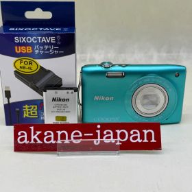 Nikon Coolpix s3300 ターコイズブルー コンデジ #249
