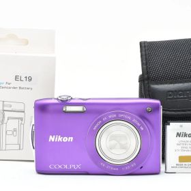 [良品] Nikon COOLPIX S3300 パープル コンパクトデジタルカメラ コンデジ ニコン #5286