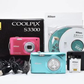 【美品】Nikon COOLPIX S3300 グリーン 動作確認済