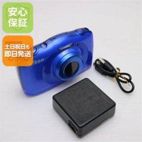 良品中古 COOLPIX S33 ブルー 即日発送 コンデジ Nikon 本体 土日祝発送OK 08000