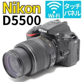 【美品】Nikon D5500 Wi-Fi搭載 すぐスマホ転送 タッチパネル撮影