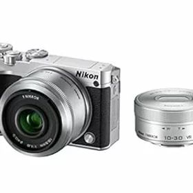 【中古】［非常に良い］Nikon ミラーレス一眼 Nikon1 J5 ダブルレンズキット シルバー J5WLKSL