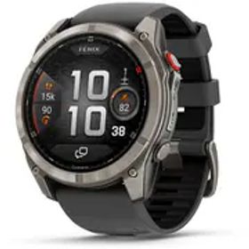ガーミン GARMIN fenix 8 Pro（フェニックス 8 プロ） AMOLED 51mm Ti / Graphite シリコンバンド LTE 心電図（ECG）アプリ Suica対応 GPSスマートウォッチ 010-03199-31