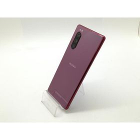 【中古】SONY SoftBank 【SIMロック解除済み】 Xperia 5 レッド 6GB 64GB 901SO【静岡】保証期間１ヶ月【ランクB】