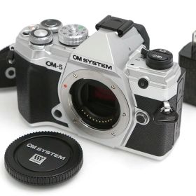 【中古】【美品】OMシステム OM SYSTEM OM-5 ボディ シルバー（センサー清掃済み） CA01-B4291-2P2B OMSYSTEM ミラーレス マイクロフォーサーズマウント 手ブレ補正 4K対応