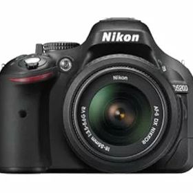 【中古】［非常に良い］Nikon デジタル一眼レフカメラ D5200 レンズキット AF-S DX NIKKOR 18-55mm f/3.5-5.6G VR付属 ブラック D5200LKBK