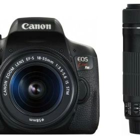 【中古】Canon デジタル一眼レフカメラ EOS Kiss X8i ダブルズームキット EF-S18-55mm/EF-S55-250mm 付属 EOSKISSX8I-WKIT