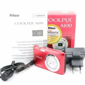 ★極上品★ニコン NIKON COOLPIX A100 元箱・説明書・充電器付★ W1110＃3737