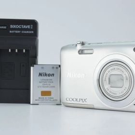 【美品】Nikon COOLPIX A100 20.1MP Digital Camera Silver ニコン コンパクトデジタルカメラ シルバー EF-TN-JP1719