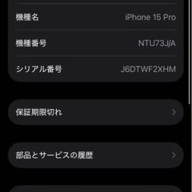 iPhone15Proジャンク