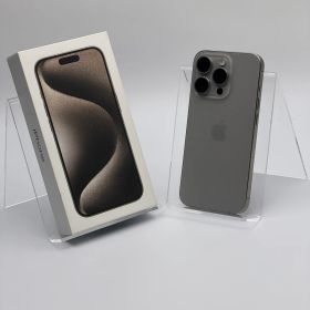 【中古A】iPhone 15 Pro 128GB ナチュラルチタニウム バッテリー【88%】 SIMフリー 白ロム