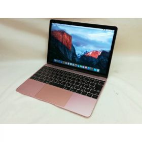 【中古】Apple MacBook 12インチ CTO (Early 2016) ローズゴールド Core m5 (1.2G)/8G/512G(SSD)/intel HD 515【川崎】保証期間1ヶ月【ランクC】