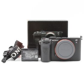 シャッター枚数7,192枚■ほぼ新品■ SONY α7CII ボディ ブラック ILCE-7CM2 B フルサイズ ミラーレス一眼カメラ α7CII ボディ No.C12747