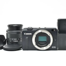 【返品保証】★良品★ Canon キヤノンEOS M2 ブラック EF-M 15-45mm ミラーレス一眼 レンズセット #03260107