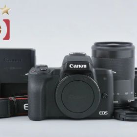 【中古】Canon キヤノン EOS Kiss M ダブルズームレンズキット ブラック