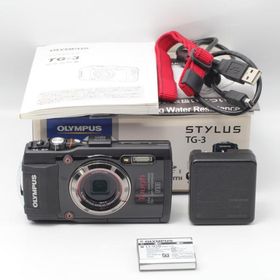 OLYMPUS デジタルカメラ STYLUS TG-3 Tough ブラック 1600万画素CMOS F2.0 15m防水 100kgf耐荷重 GPS+電子コンパス&amp;内蔵Wi-Fi TG-3 BLK