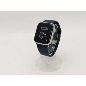 【中古】Apple Apple Watch SE2 44mm GPS シルバーアルミニウムケース/ストームブルースポーツバンド(M/L) MREE3J/A【秋葉5号】保証期間１ヶ月【ランクB】
