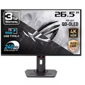 エイスース ASUS ゲーミングモニター/ROG Strix OLED XG27UCDMG/26.5型/4K量子ドット有機ELパネル/240Hz/0.03ms （GTG）/Anti-Flicker/カスタムヒートシンク/Neo Proximity Sensor/G-SYNC対応/国内正規品 XG27UCDMG