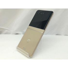 【中古】MOTOROLA SoftBank 【SIMフリー】 motorola razr 50s サンドクリーム 8GB 256GB A403MO【札幌】保証期間１ヶ月【ランクA】