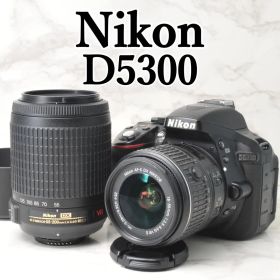Nikon D5300⭐️ダブルレンズ Wi-Fi スマホ転送 高画質 一眼レフ