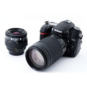 ニコン Nikon D7000 標準&amp;超望遠ダブルズームセット 美品 SDカードストラップ付き <プレゼント包装承ります>