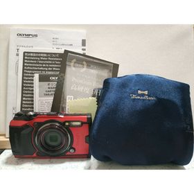 オリンパス(OLYMPUS)の強化ガラス 付き OLYMPUS Tough TG-6 RED デジタルカメラ(コンパクトデジタルカメラ)