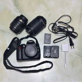 NikonD5000ダブルレンズ・スマホ転送キット付き
