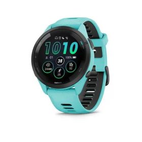 FORERUNNER-265-AQUA ガーミン GARMIN ランニングGPSウォッチ Forerunner 265（フォアランナー 265） 46.1mm シリコンバンド アクア Suica対応 010-02810-42