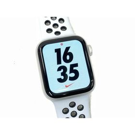 中古 Apple Watch Series6 Nike GPS 40mm シルバーアルミニウムケース ピュアプラチナム／ブラックNikeスポーツバンド M00T3J/A ※バッテリ残量やや少なめ