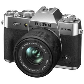 【中古】富士フイルム(FUJIFILM) ミラーレス一眼 X-T30II XCレンズキット シルバー F X-T30 II LK-1545-S JP 日英二言語モデル