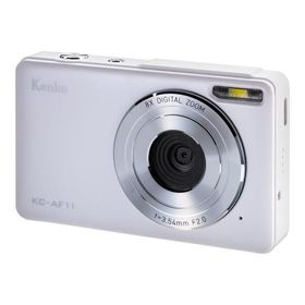 デジタルカメラ KC-AF11 充電式 Kenko ケンコートキナー 500万画素 フルHD 動画撮影 WEBカメラ機能 オートフォーカス コンパクト ホワイト KC-AF11-WH ◆宅