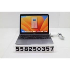 ノートパソコン Apple MacBook Retina 12in 2017 A1534 スペースグレイ Core m3 7Y32 1.2GHz/8GB/256GB/WQXGA(2304x1440) 画面キズあり