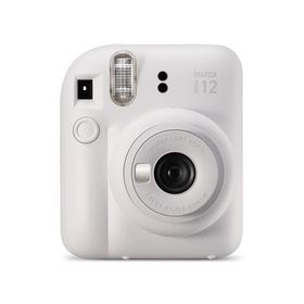 【新品外箱傷みあり】FUJIFILM (富士フィルム) instax mini 12 チェキ [クレイホワイト] ※保証印あり