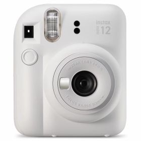 【新品外箱傷みあり】FUJIFILM instax mini 12 チェキ [クレイホワイト] ※保証印あり