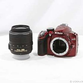 〔中古品〕 NIKON D3200 18-55 VR レンズキット レッド (2416万画素／SDXC)〔中古品〕 NIKON D3200 18-55 VR レンズキット レッド (2416万画素／SDXC)