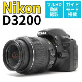 【美品】Nikon D3200 画素数2416万の高精細♪動画撮影もできる
