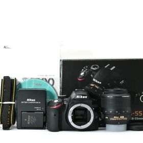 [超美品] Nikon D3200 18-55mm F3.5-5.6G VR レンズキット シャッター2642回 付属品多数 ニコン 一眼レフ #2668635A