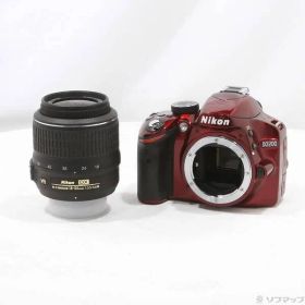 ソフマップ 〔中古品〕 NIKON D3200 18-55 VR レンズキット レッド (2416万画素／SDXC)【295】