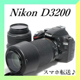 ✨Nikon D3200 Wレンズ✨ショット数少✨初心者向け✨一眼レフカメラ✨
