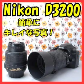 ❤Nikon D3200❤付属品たくさん！❤スマホ転送OK❤Wレンズセット❤