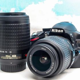 嬉しいダブルレンズ⭐️Nikon D3200⭐️スマホに転送できる⭐️動画OK