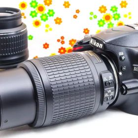 ニコン Nikon D3200☆ダブルレンズ☆スマホに送れる！☆初心者おすすめ！